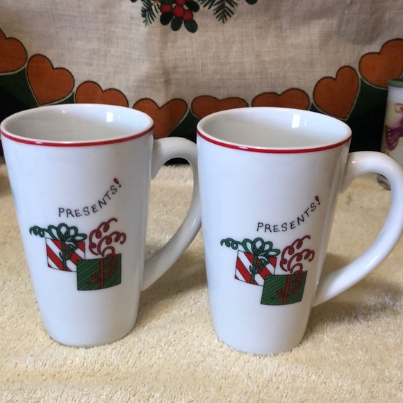 Fitz and Floyd Other - Two Fitz&Floyd Happy Holidays Gourmet Presents Cappuccino Mugs 6x3.5”